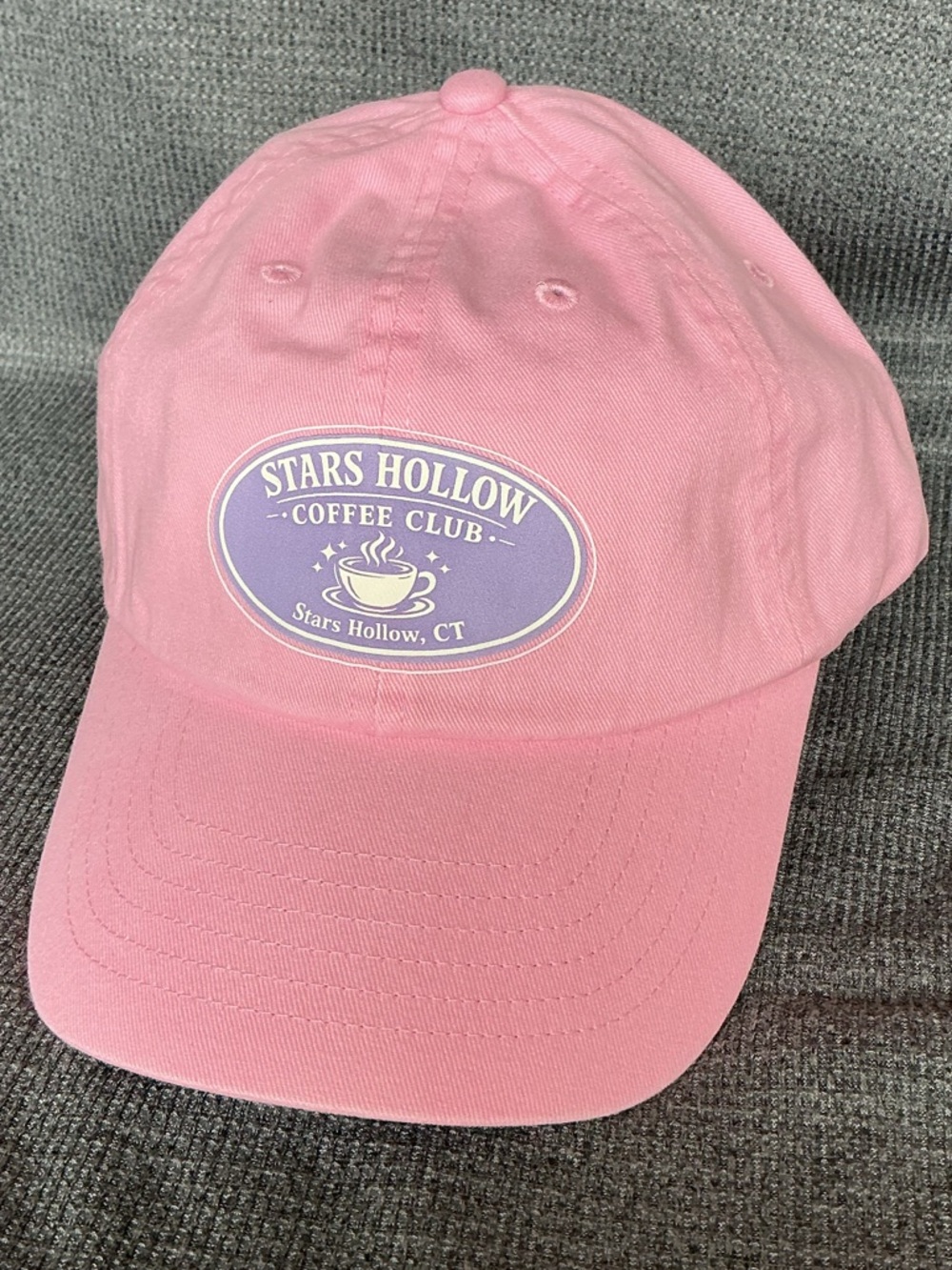 Gilmore Girls Stars Hollow Coffee Club Pink Hat KC Brands Women’s Adjustable NWO